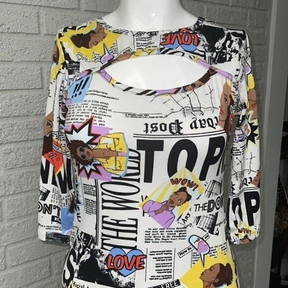 Rainbow Black Girl Magic Bodycon Dress Size M - Picture 2 of 8